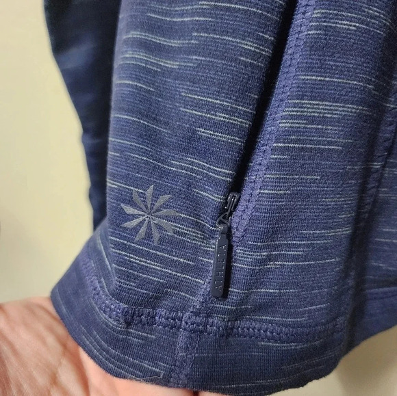 Athleta Striated Hope Jacket Full Zip Navy Blue Women’s - Size Small - Picture 4 of 10